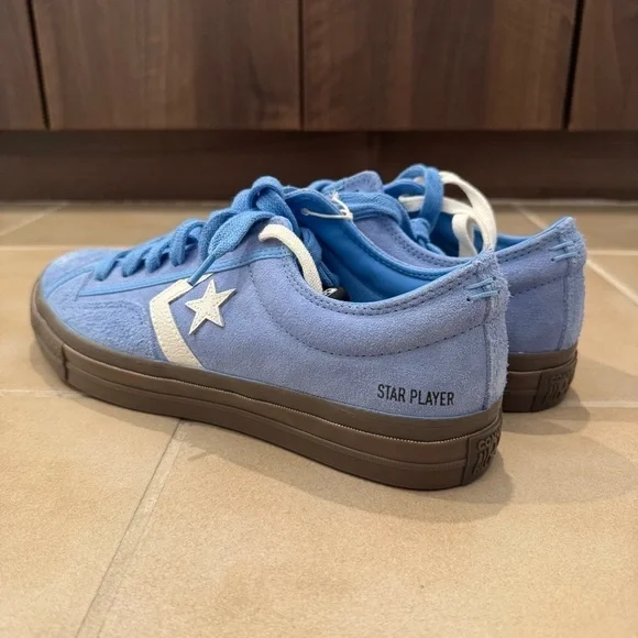 Converse Star Player 76 Suede Low 'Light Blue'sz 10.5, 11